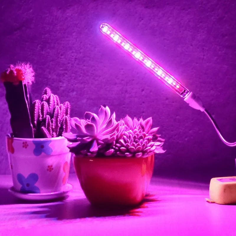 10W Led Grow Light USB Portable LED Plant Grow Light DC5V Full Spectrum Phyto Lamp 21 leds Rotation Flexible Light Indoor