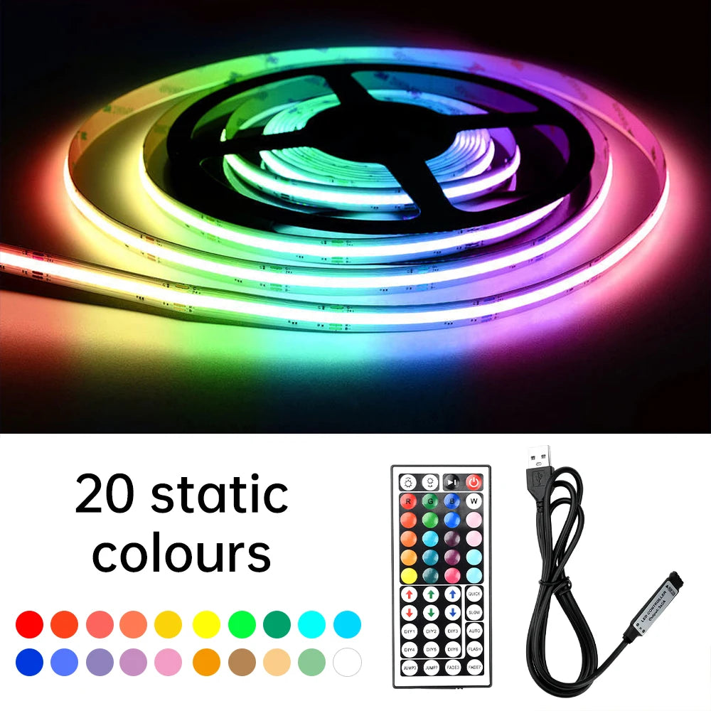 Led Controller 44 Keys LED IR RGB Controler IR Remote Dimmer USB 5V/DC 5-24V For RGB 3528 5050 LED Strip Lights