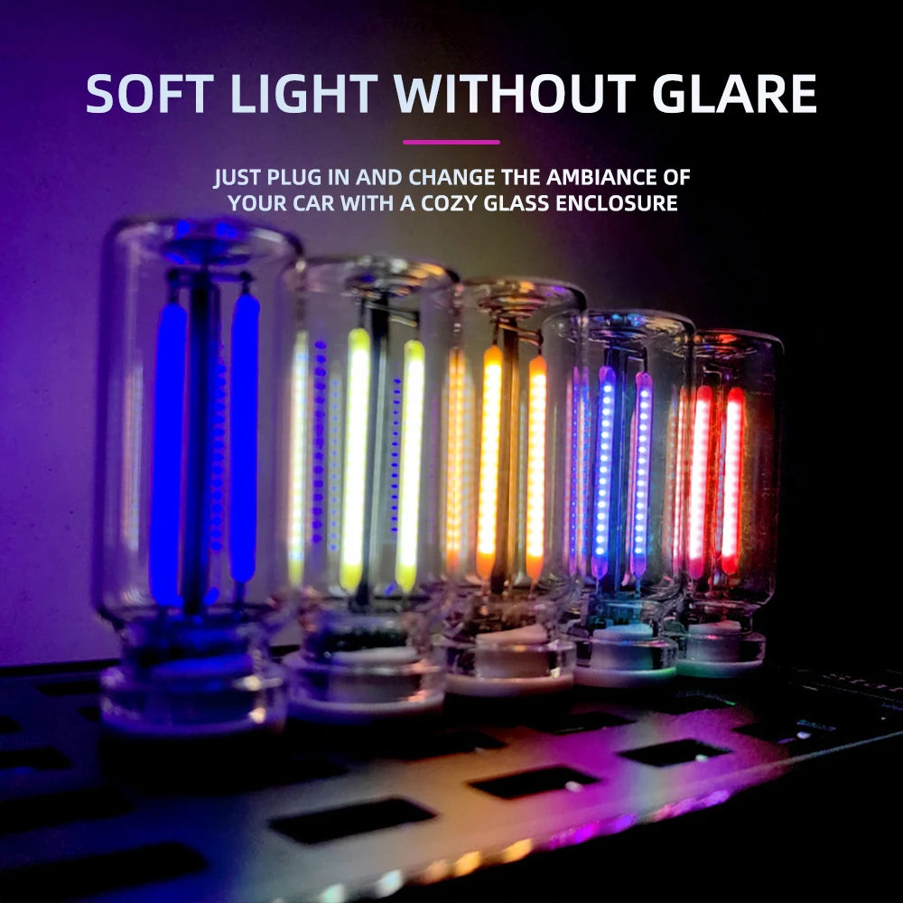 USB Night Light Touch Dimming LED Incandescent Filament Light Bulb Car Interior Lighting Atmosphere Lamp for Party Room Car