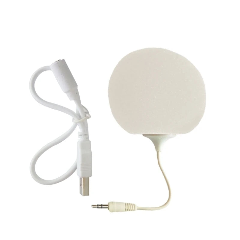 Portable Speaker Mini USB Speaker with 3.5mm Sponge Ball Speaker Lightweight used for Mobilephone PC Laptop DropShipping