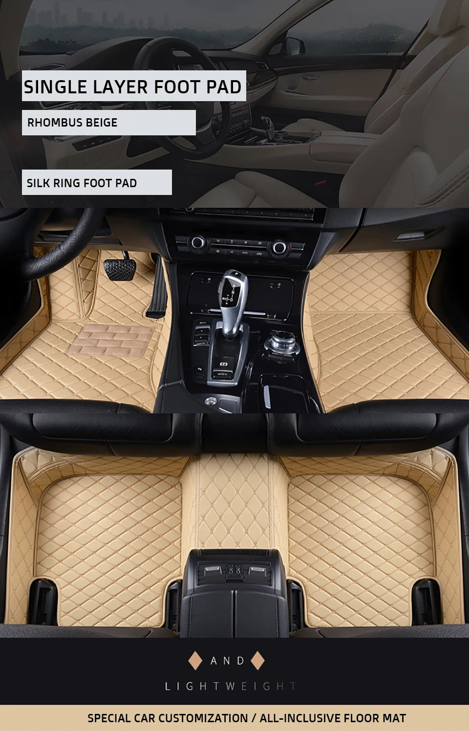 KAHOOL Custom Car Floor Mats For Mazda 3 Axela Auto Carpets Foot Coche Accessorie