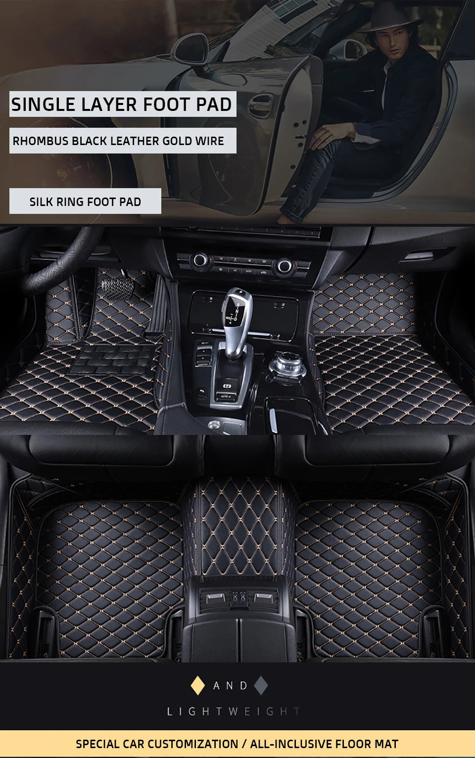 KAHOOL Custom Car Floor Mats For Mazda 3 Axela Auto Carpets Foot Coche Accessorie