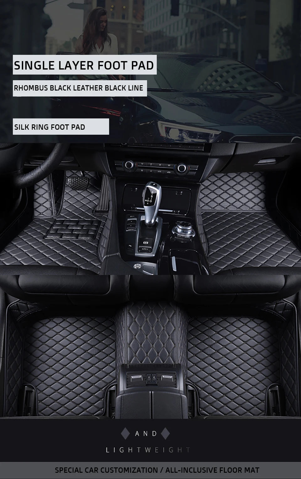 KAHOOL Custom Car Floor Mats For Mazda 3 Axela Auto Carpets Foot Coche Accessorie