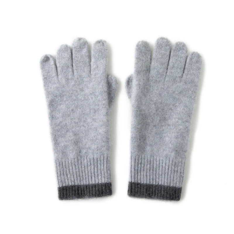 Winter Cashmere Gloves for Women Warm Touch Screen Gloves Cold Protection Full Finger Mittens Outdoor Cycling Thick Glove