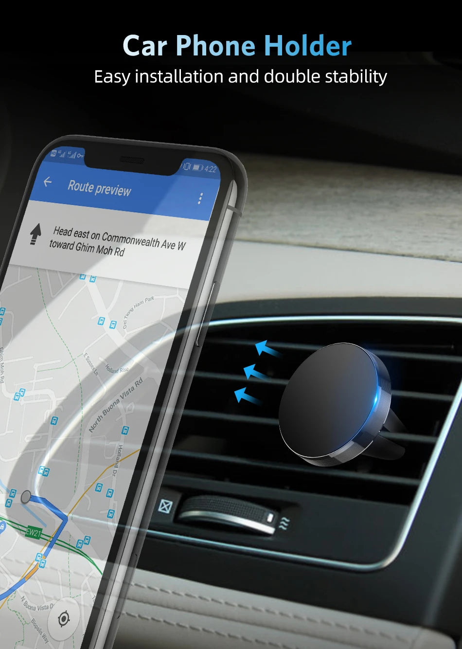 Magnetic Phone Holder For Phone In Car Air Vent Mount Universal Mobile Smartphone Stand Magnet Support Cell Holder For IPhone