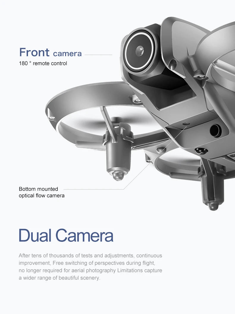 D16 Drone 8K HD With FPV Dual Camera RC Brushless Power Motor 5G WIFI Smart Obstacle Avoidance Profesional Aerial Quadcopter Toy