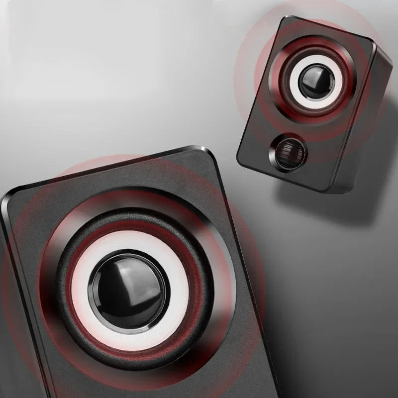 Mini Computer Speaker USB Wired Speakers Universal Stereo Sound Surround Portable for PC Desktop Laptop Stereo Portable Living
