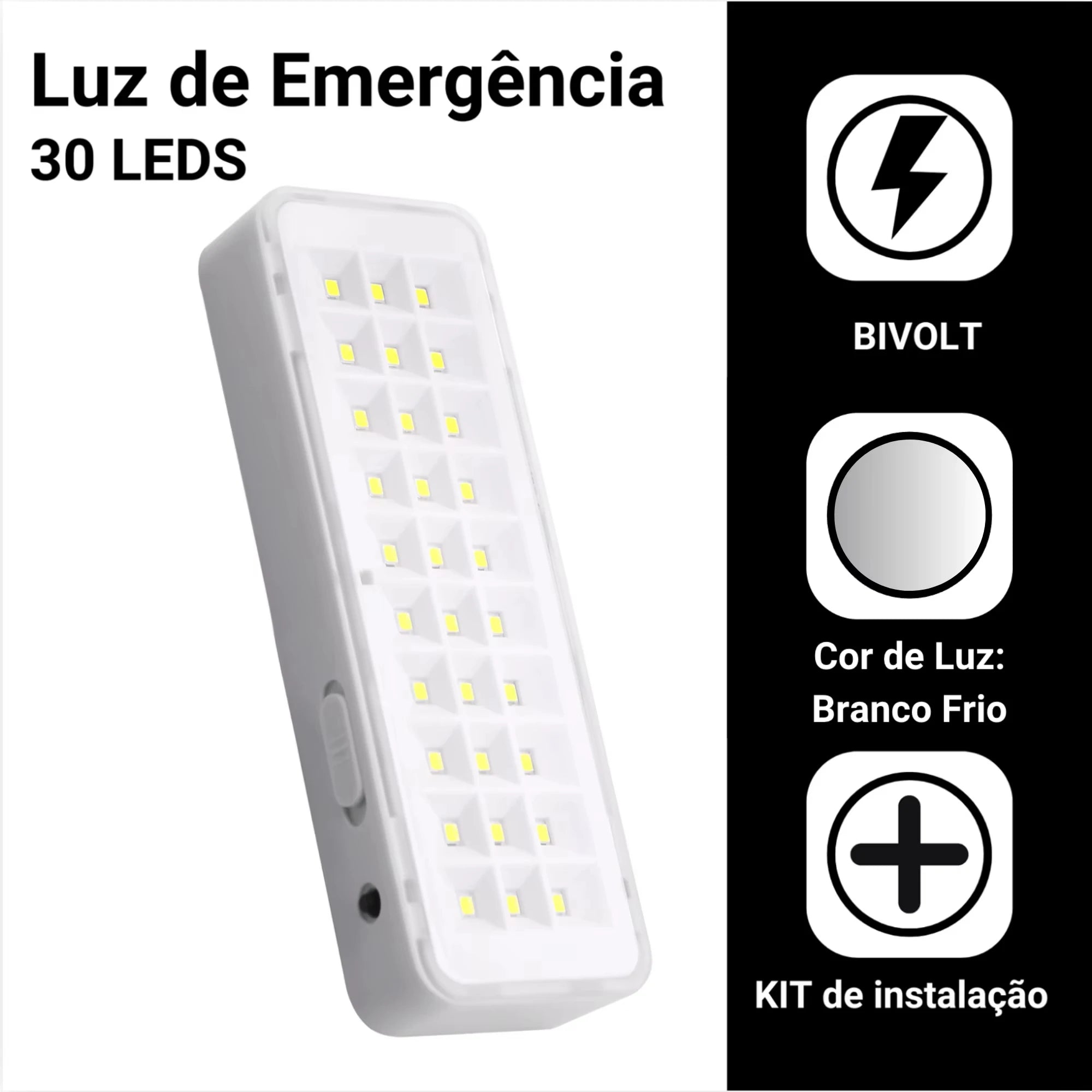 30 Beads Led Emergency Light EU/US Type-c Usb Port Rechargeable Camping Light Multi-function Rechargeable Battery
