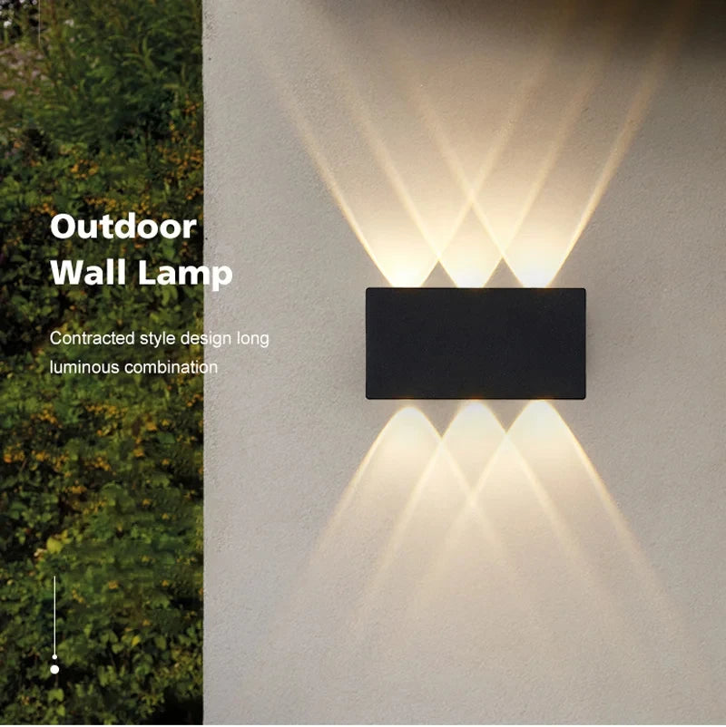 Led Wall Lamp Waterproof IP66 Up And Down Lighting Garden Decoration AC85-265V indoor&amp;outdoor Wall Light for Bedroom Living Room