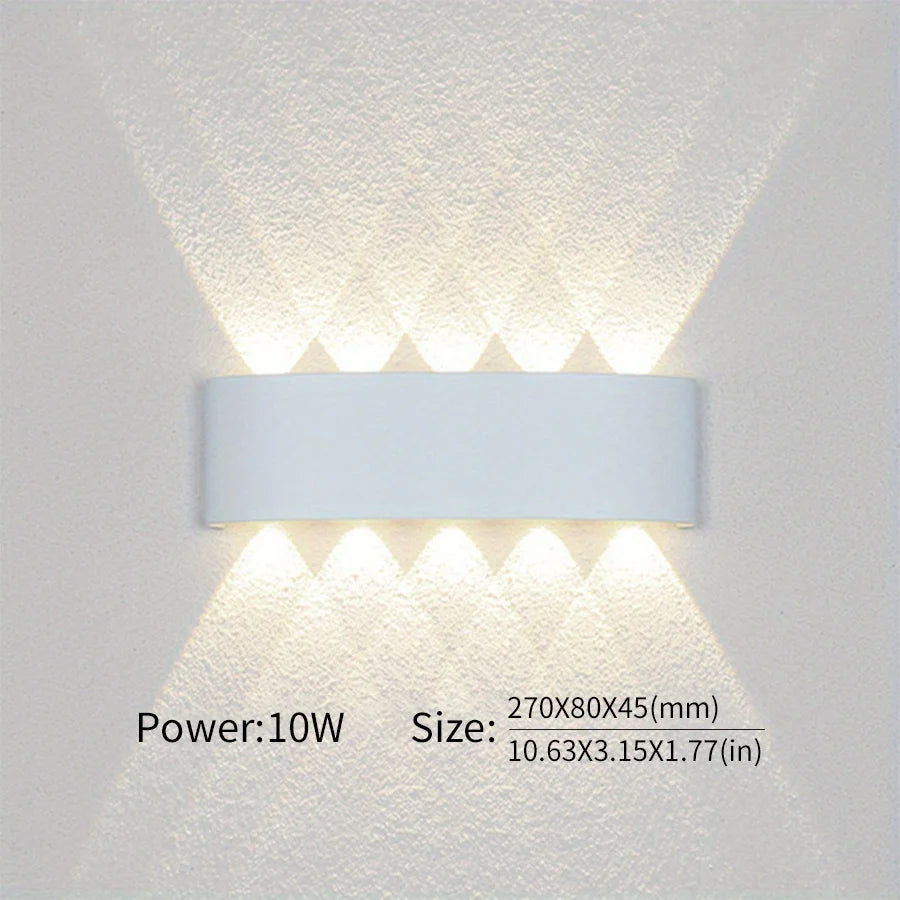Led Wall Lamp Waterproof IP66 Up And Down Lighting Garden Decoration AC85-265V indoor&amp;outdoor Wall Light for Bedroom Living Room