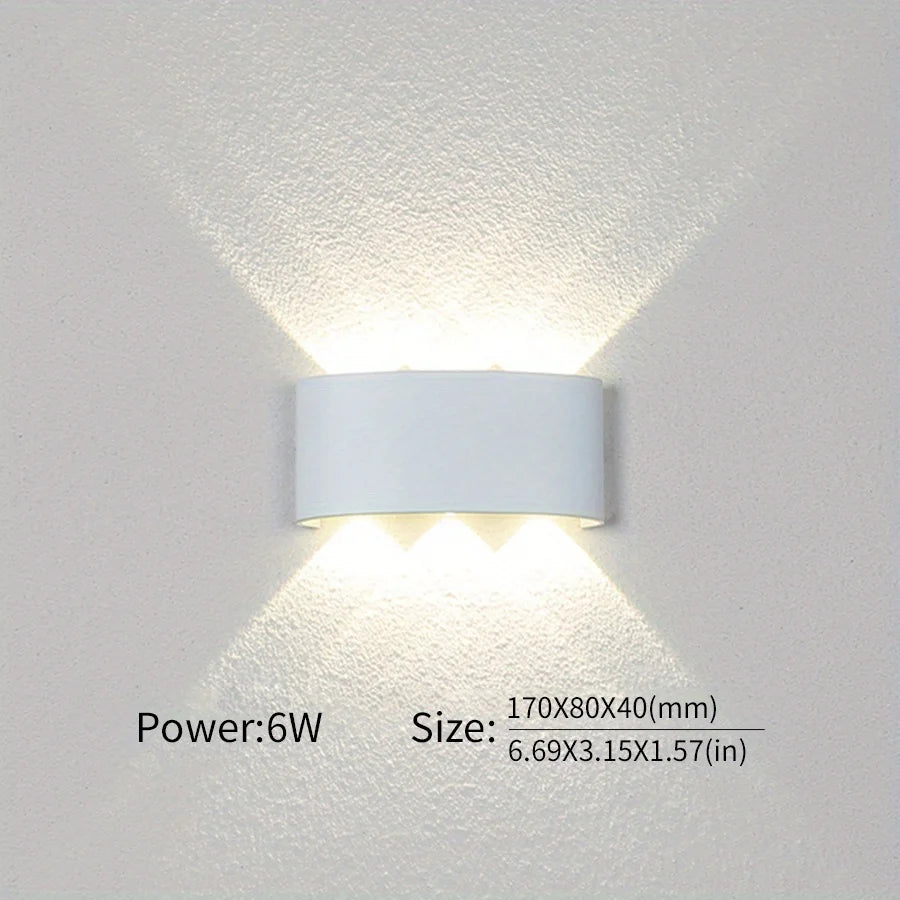 Led Wall Lamp Waterproof IP66 Up And Down Lighting Garden Decoration AC85-265V indoor&amp;outdoor Wall Light for Bedroom Living Room