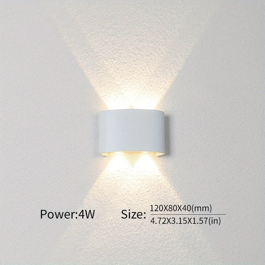 Led Wall Lamp Waterproof IP66 Up And Down Lighting Garden Decoration AC85-265V indoor&amp;outdoor Wall Light for Bedroom Living Room