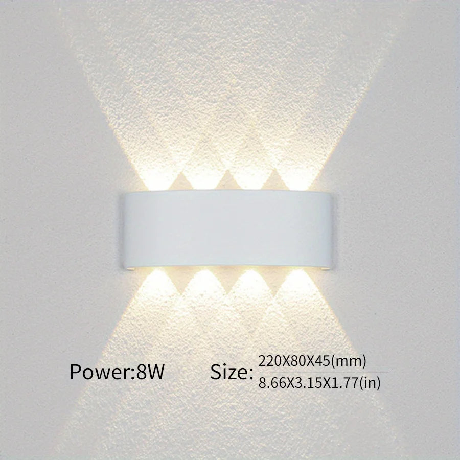 Led Wall Lamp Waterproof IP66 Up And Down Lighting Garden Decoration AC85-265V indoor&amp;outdoor Wall Light for Bedroom Living Room