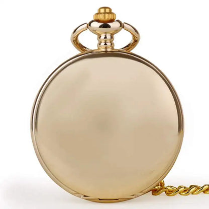 Fashion Polish Smooth Quartz Pocket watch Special Ruman Number Dial Pendant Necklace Men Women Fob Watch Gifts for Men
