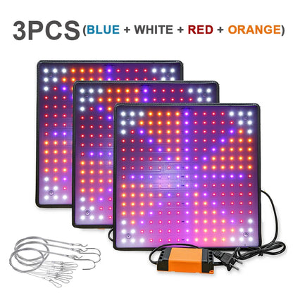 LED Indoor Grow Light Bulbs Full Spectrum 1000W Lamps for Succulent Flower Seeds Cultivation Led Panel Hanging Light AC 85-265V