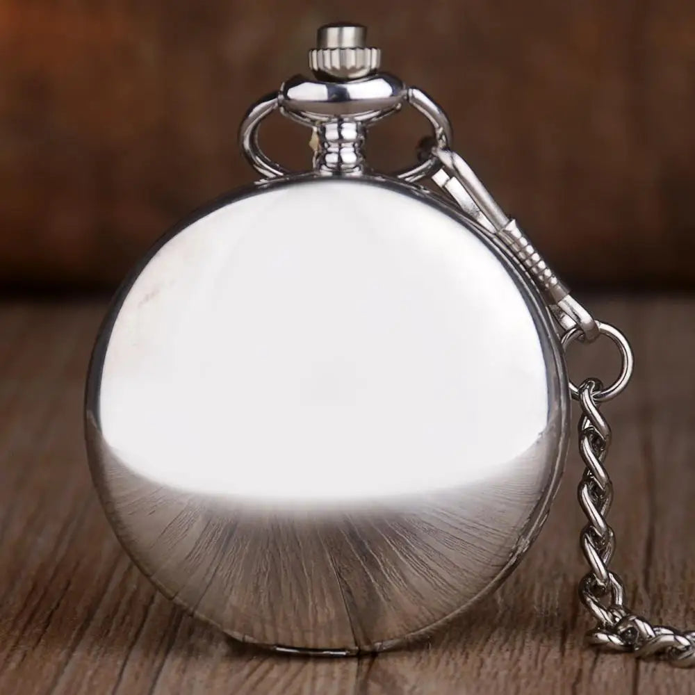Fashion Polish Smooth Quartz Pocket watch Special Ruman Number Dial Pendant Necklace Men Women Fob Watch Gifts for Men