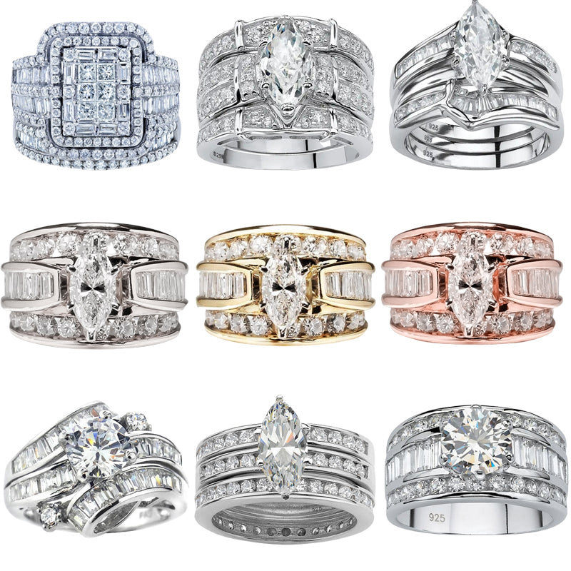 Luxury Marquis Cut Droplet Ring Women&