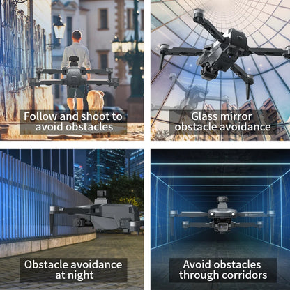 L600 PRO / PRO MAX Drone 4K Profesional Dual Camera 3-axis Gimbal Brushless Obstacle Avoidance WiFi FPV Dron RC Quadcopter Toys