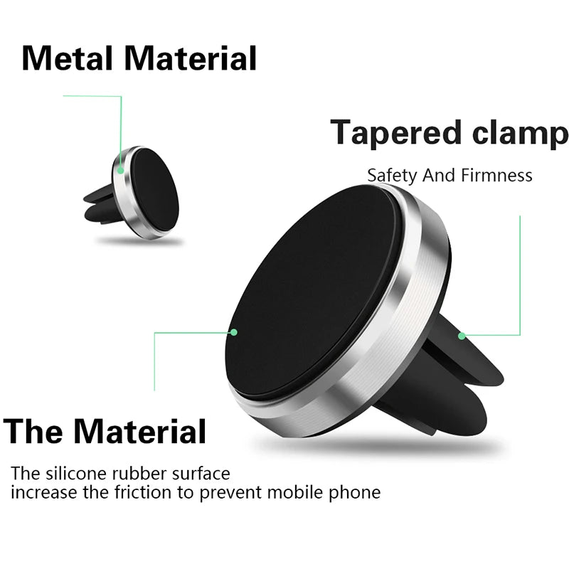 Magnetic Phone Holder For Phone In Car Air Vent Mount Universal Mobile Smartphone Stand Magnet Support Cell Holder For IPhone