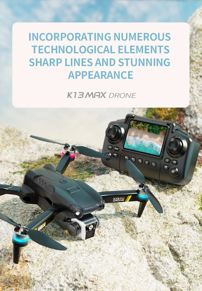 NEW K13 MAX Drone 8K Camera 5G WiFi FPV Brushless Motor HD Dual Camera Obstacle Avoidance Quadcopter for Aerial Photography Gift