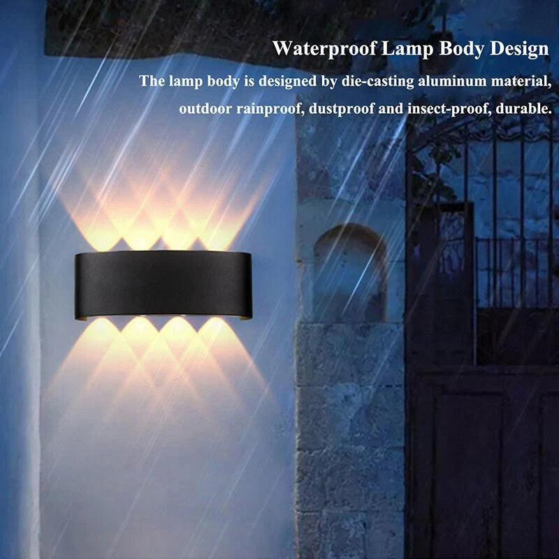 Led Wall Lamp Waterproof IP66 Up And Down Lighting Garden Decoration AC85-265V indoor&amp;outdoor Wall Light for Bedroom Living Room