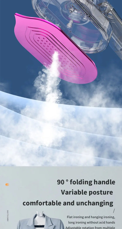 Portable Mini Steam Iron For Clothes Foldable Handheld Electric Ironer Wet Dry Garment Steamer Ironing Machine Travel Home Appli