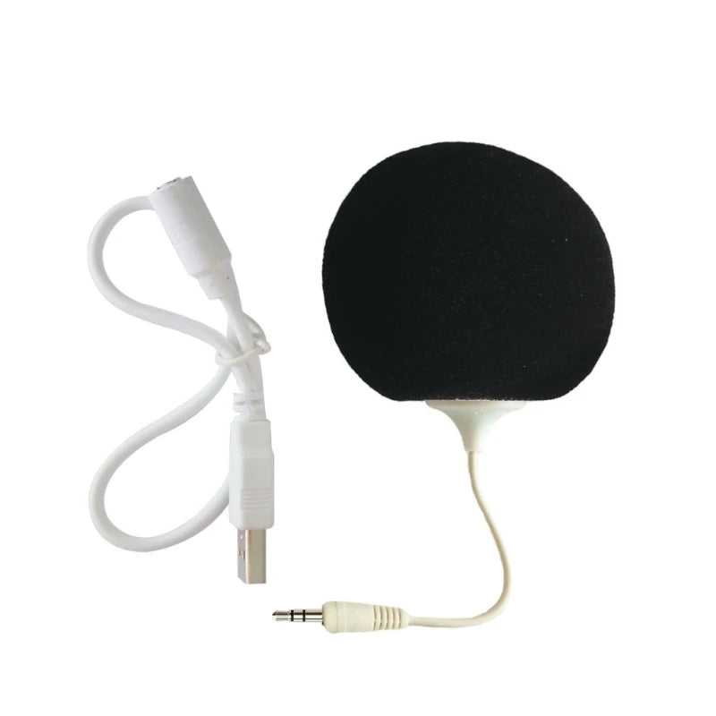 Portable Speaker Mini USB Speaker with 3.5mm Sponge Ball Speaker Lightweight used for Mobilephone PC Laptop DropShipping
