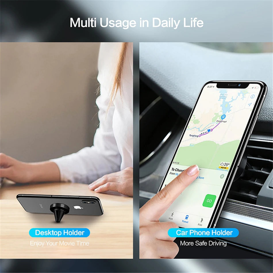 Magnetic Phone Holder For Phone In Car Air Vent Mount Universal Mobile Smartphone Stand Magnet Support Cell Holder For IPhone