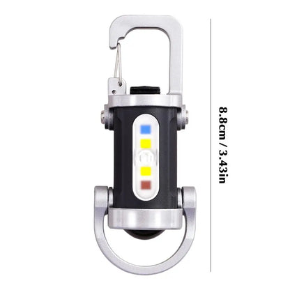 LED Keychain Light USB Charging Small Camping Flashlight Powerful LED Key Chain Lamp for Outdoor Survival Fishing Climbing
