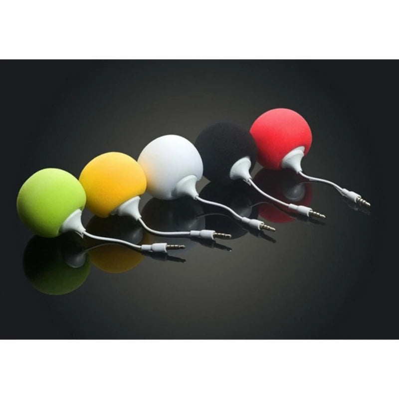 Portable Speaker Mini USB Speaker with 3.5mm Sponge Ball Speaker Lightweight used for Mobilephone PC Laptop DropShipping