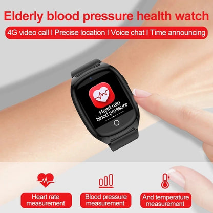 4G Elderly Tracker Smart watch D300 Body Temperature Heart Rate Blood Pressure GPS Location Tracking Phone Watch for Old People