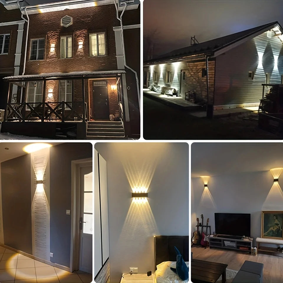 Led Wall Lamp Waterproof IP66 Up And Down Lighting Garden Decoration AC85-265V indoor&amp;outdoor Wall Light for Bedroom Living Room