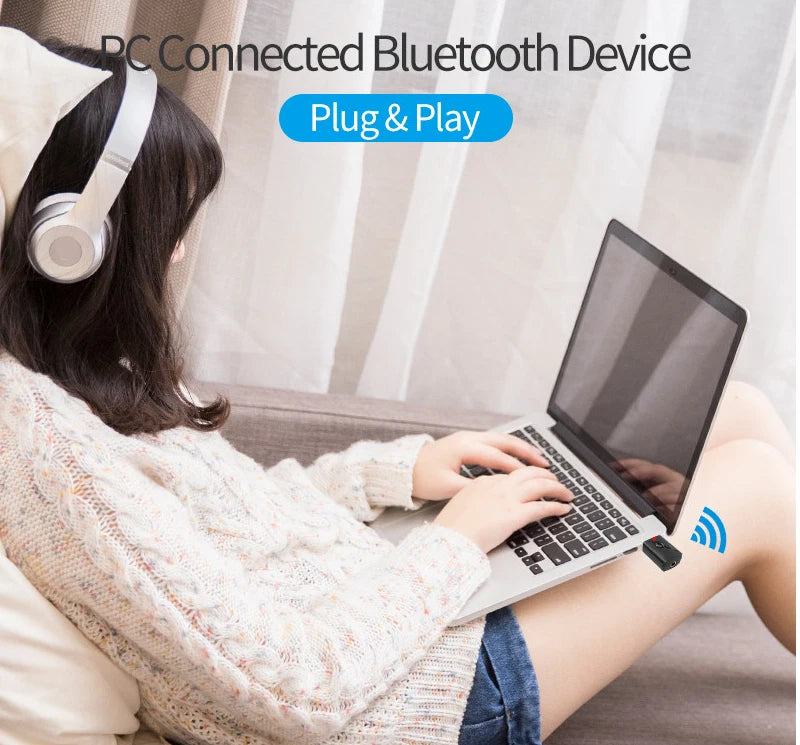 USB &amp; 3.5mm AUX Bluetooth 5.3 Dongle Audio Receiver Transmitter Music Adapter For PC Mp3 Speaker TV Wireless Earphone Car Radio