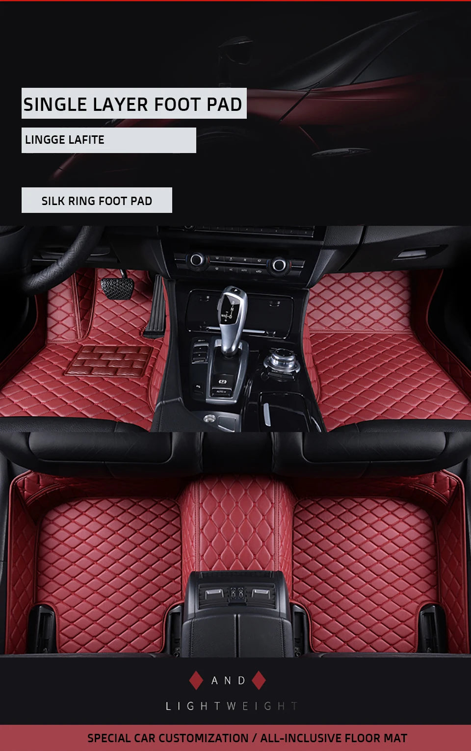 KAHOOL Custom Car Floor Mats For Mazda 3 Axela Auto Carpets Foot Coche Accessorie