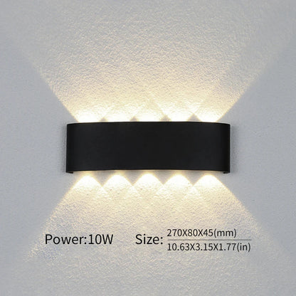 Led Wall Lamp Waterproof IP66 Up And Down Lighting Garden Decoration AC85-265V indoor&amp;outdoor Wall Light for Bedroom Living Room
