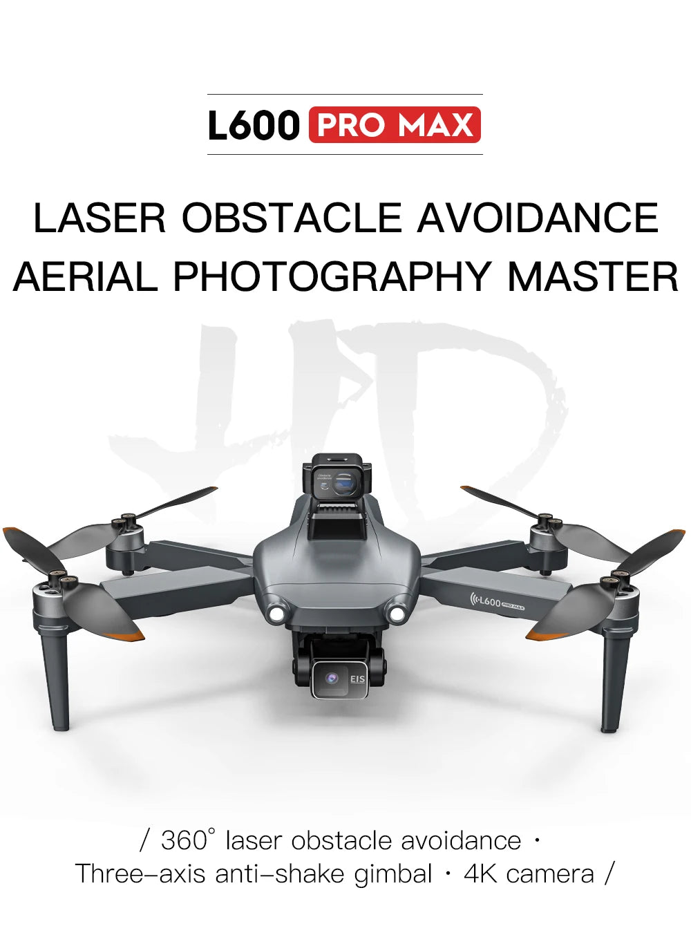 L600 PRO / PRO MAX Drone 4K Profesional Dual Camera 3-axis Gimbal Brushless Obstacle Avoidance WiFi FPV Dron RC Quadcopter Toys