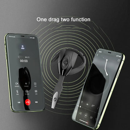 Bluetooth Earphone For Car Driving Standby High Sensitivity Handsfree Rechargeable Wireless Headset With Microphone Dropshipping