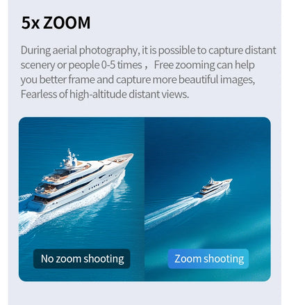 K100 MAX HD 8K Drone With Dual Cameras Obstacle Avoidance Optical Flow Professional Aerial Photography Video For Kid Adults Gift