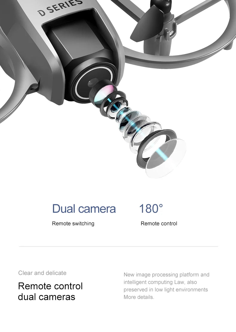 D16 Drone 8K HD With FPV Dual Camera RC Brushless Power Motor 5G WIFI Smart Obstacle Avoidance Profesional Aerial Quadcopter Toy