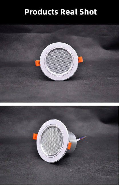 Mini Ceiling Speaker 12W HiFi Stereo Loudspeaker Home Theater Sound System Public Address Background Audio Bathroom Restaurant