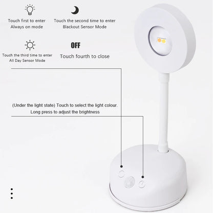 LED Wall Lamp USB Charging Wirelessly Dimmable Motion Sensor Living Room Bedroom Bedside Decoration Spotlights Night Wall Light