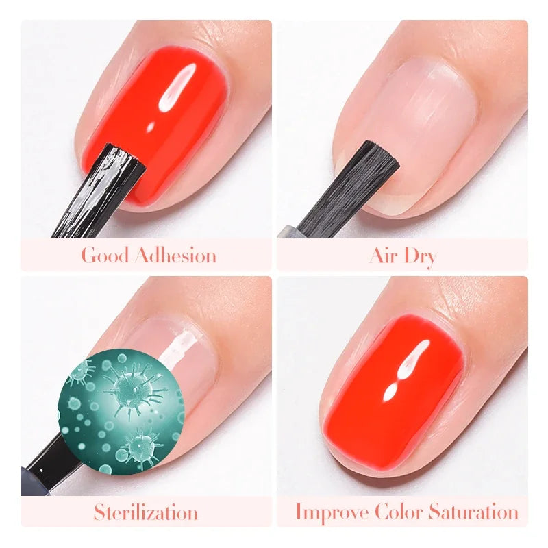 7ml Nail-Primer &amp; Prep Dehydrator Gel Nail Polish 28 Days+ Long-Lasting No Need UV LED Lamp Nail Gel Base Top Coat Varnishes