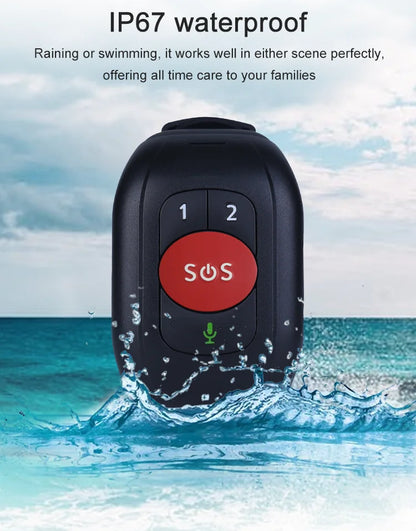 2025 Elderly People Smart Watch Bracelet 4G LTE GPS tracker Temperature Sensor SOS Urgent Call and Fall Detection for the Senior
