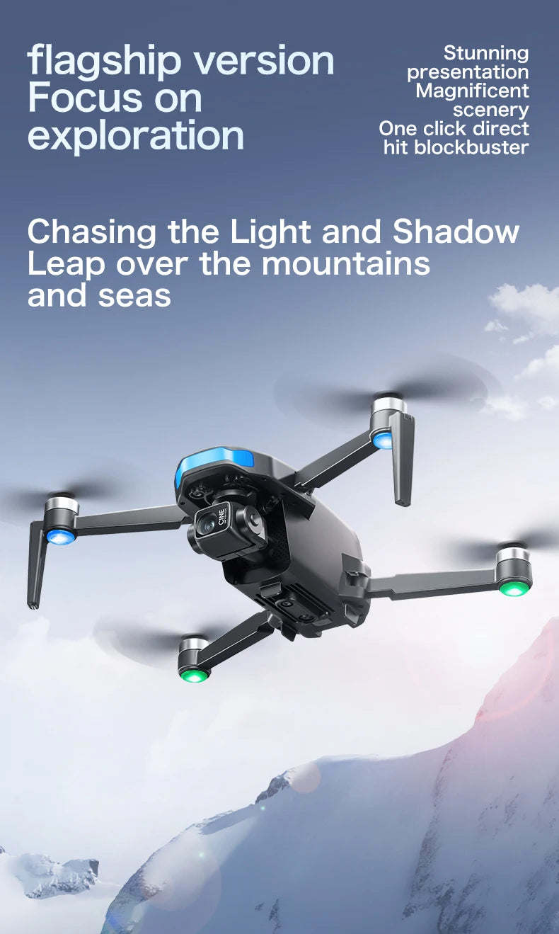 S-X1 MAX 4K Professional Drone With HD Camera 3-Axis Gimbal GPS Dron Brushless 5G WIFI Screen Remote Control RC Quadcopter Toys