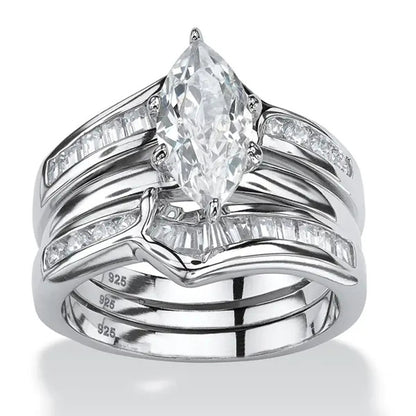 Luxury Marquis Cut Droplet Ring Women&