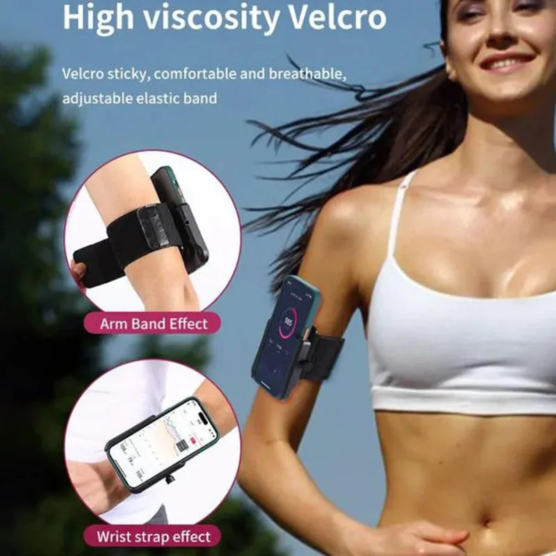 360°Rotatable New Wristband Phone Holder for Smartphone Running Armband for Hiking Biking Walking Universal Sports Wristband