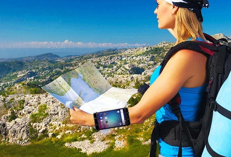 New Wristband Phone Holder 360°Rotatable Universal Sports Wristband for Smartphone Running Armband for Hiking Biking Walking