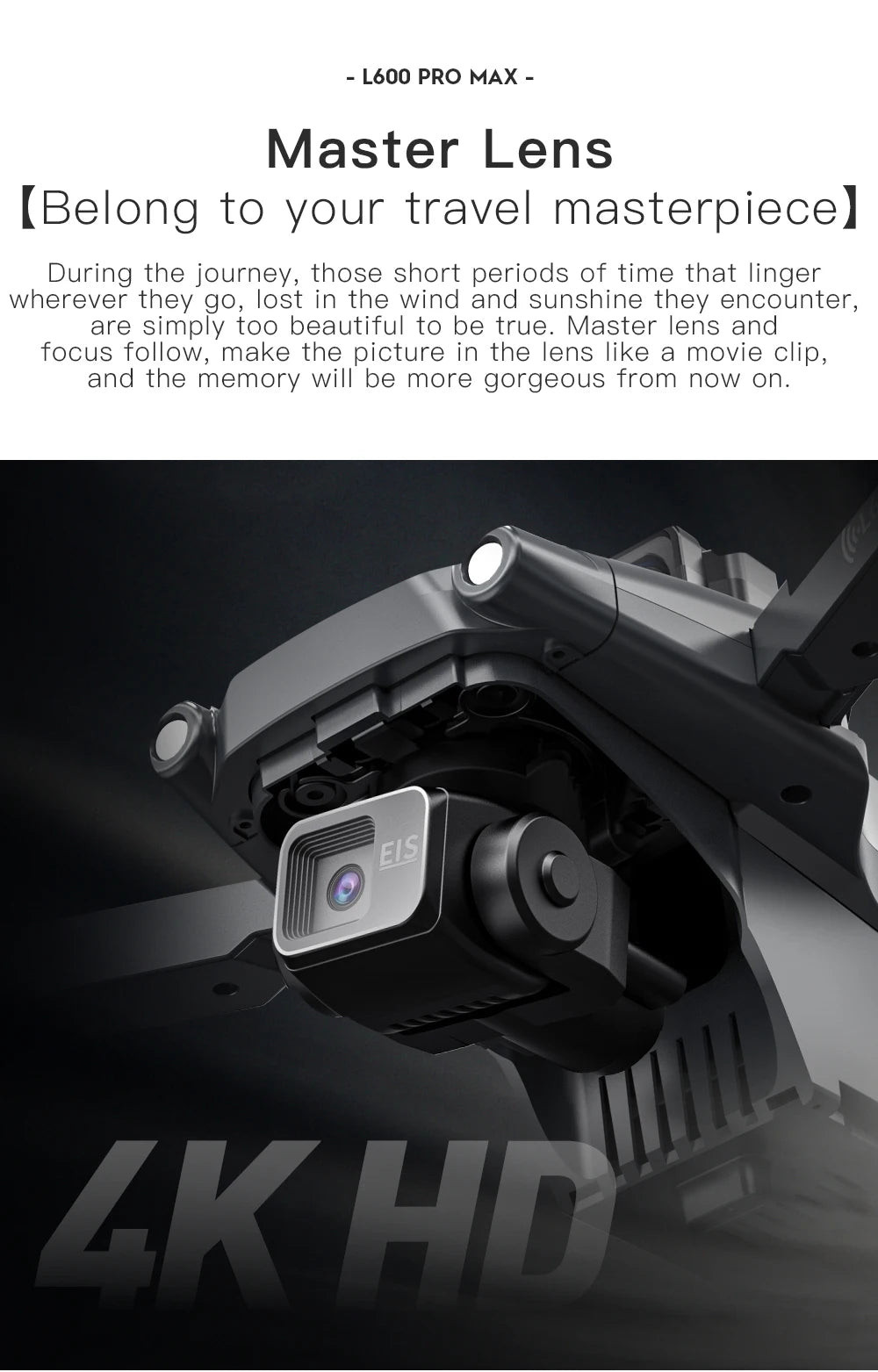 L600 PRO / PRO MAX Drone 4K Profesional Dual Camera 3-axis Gimbal Brushless Obstacle Avoidance WiFi FPV Dron RC Quadcopter Toys