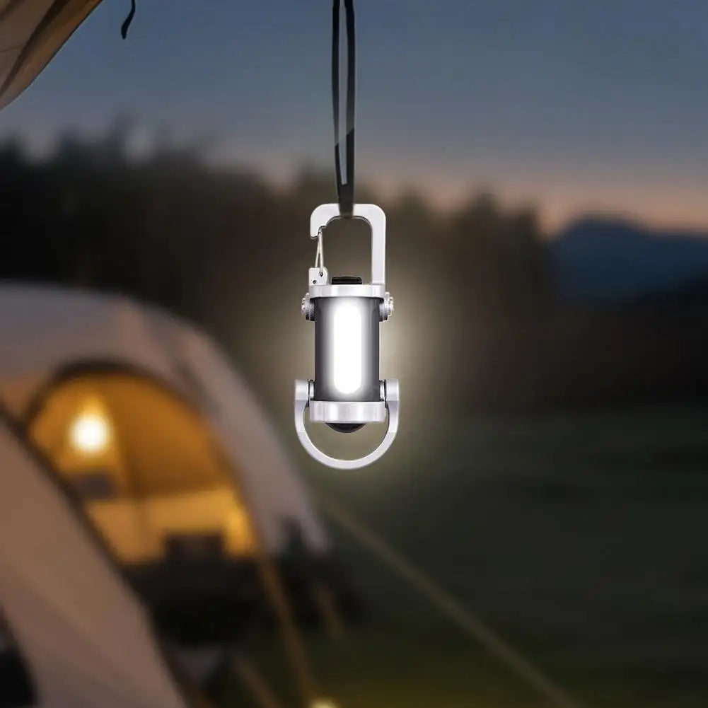 LED Keychain Light USB Charging Small Camping Flashlight Powerful LED Key Chain Lamp for Outdoor Survival Fishing Climbing