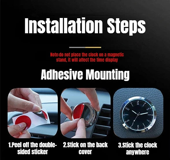 ATsafepro Car Panel Clock Vehicle Electronic Watches Waterproof Car Clock Interior Auto Assesories Car Supplies Novelty Best